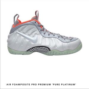 Pure Platinum Foamposite 8.5